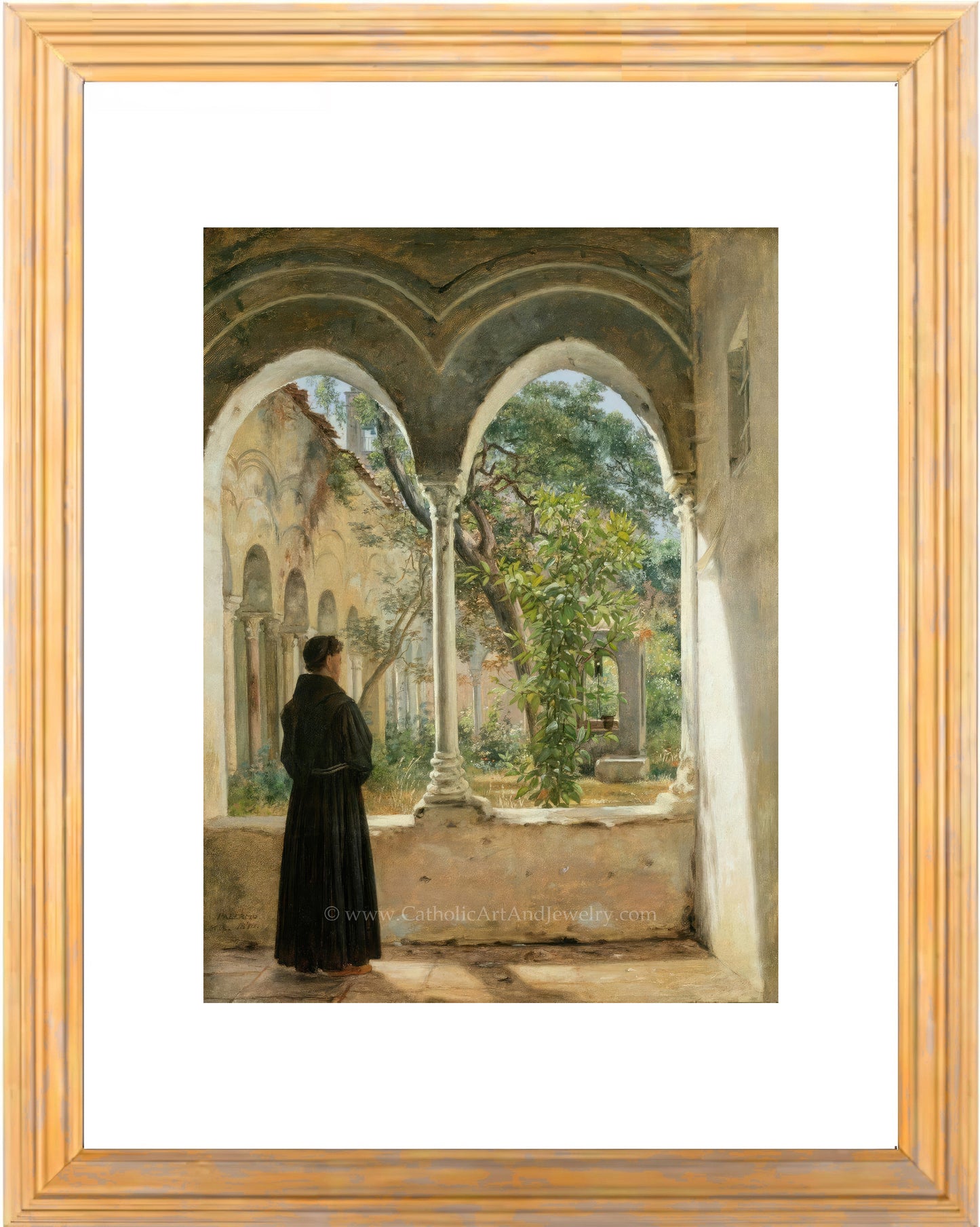 a painting of a woman looking out a window