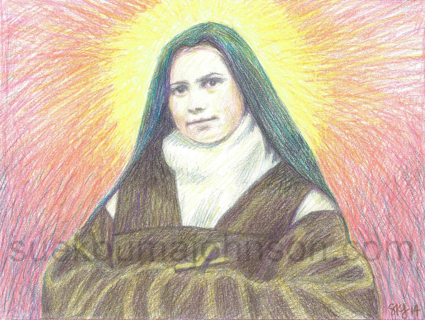 Elizabeth of the Trinity Art Print - Catholic Art and Jewelry