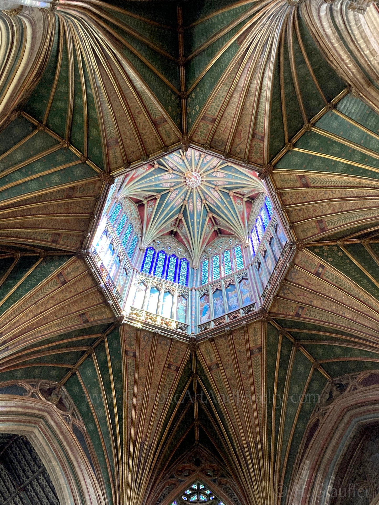 Ely Cathedral Ceiling – Medieval Architecture from a Benedictine Monastery – Catholic Art Print – Catholic Gift – Gift for Priest - Catholic Art and Jewelry