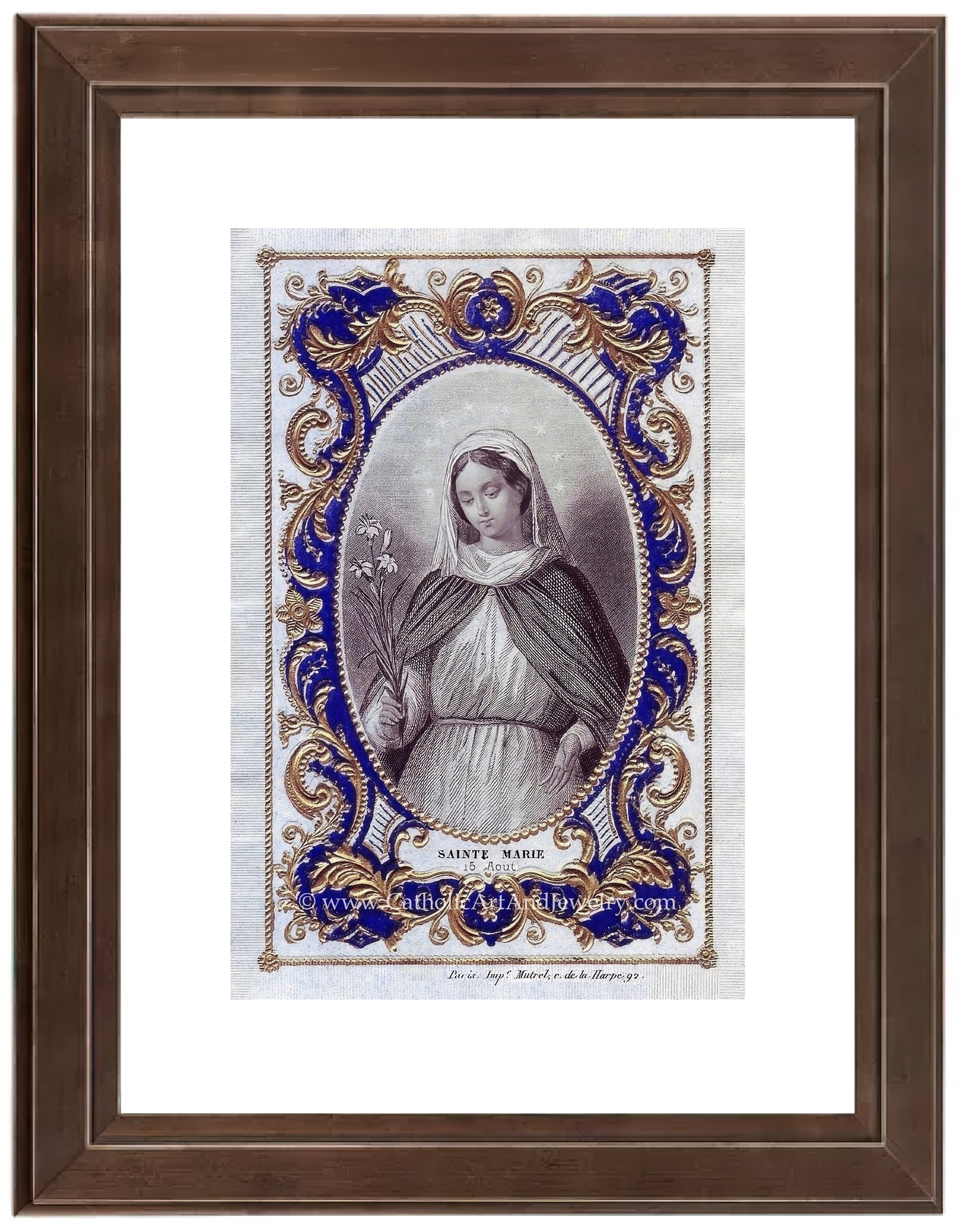 a picture of a woman in a frame