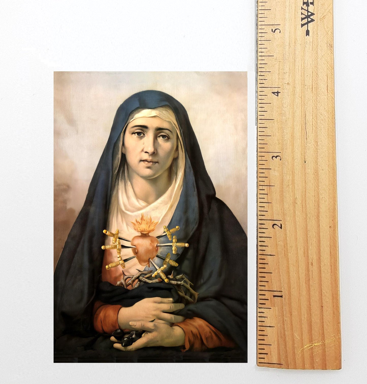 New! Our Lady of Sorrows Chaplet – Holy Card – pack of 10/100/1000 – Vintage Holy Card