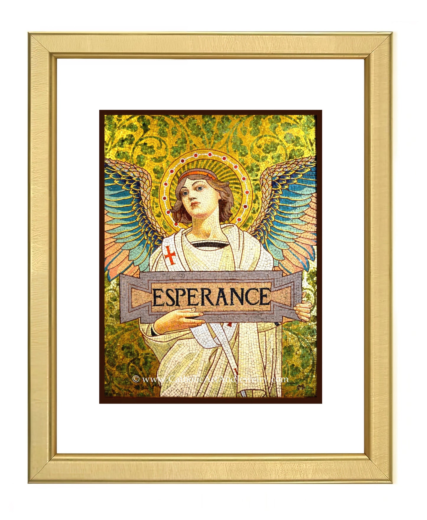 "Hope" – French Mosaic – Art Nouveau – Catholic Art Print – Archival Quality - Catholic Art and Jewelry