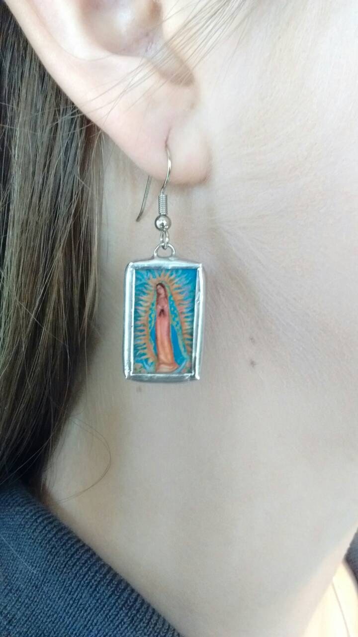 Necklace and Earrings Set Our Lady of Guadalupe