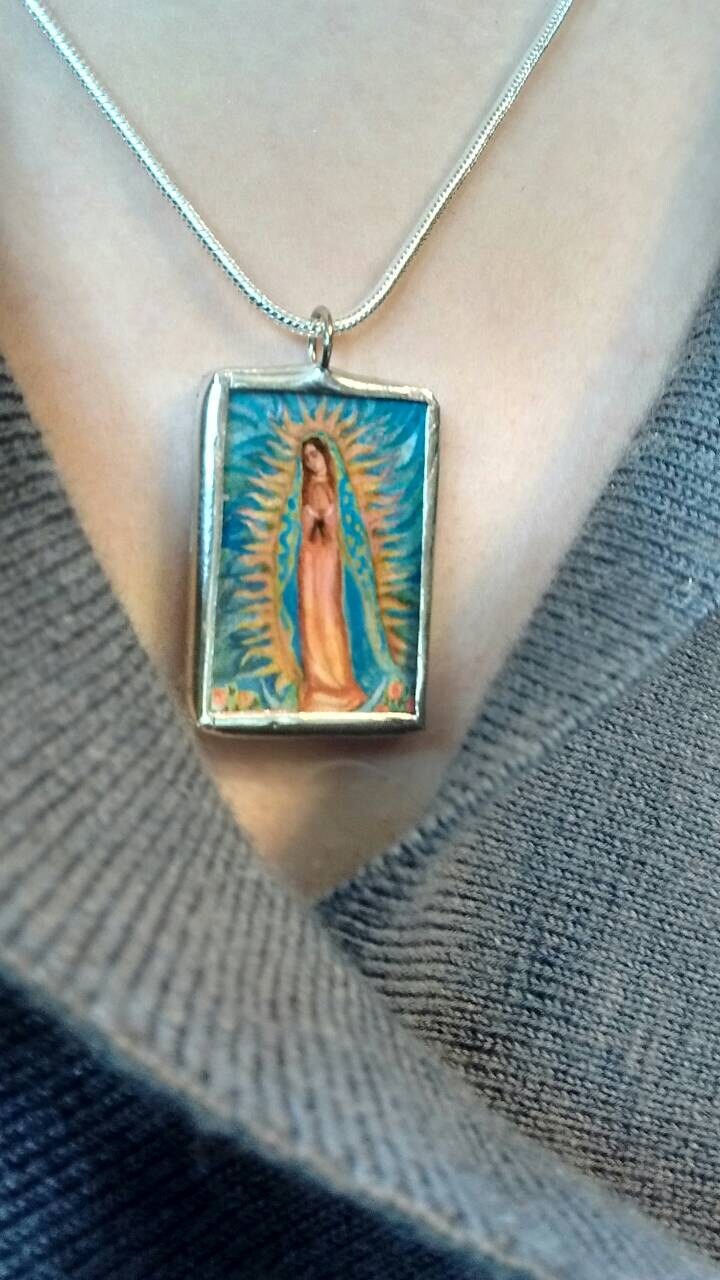 Necklace and Earrings Set Our Lady of Guadalupe