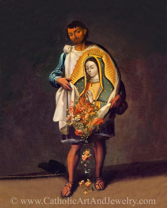 New! Juan Diego – by José de Ibarra – Catholic Art Print – Archival Quality