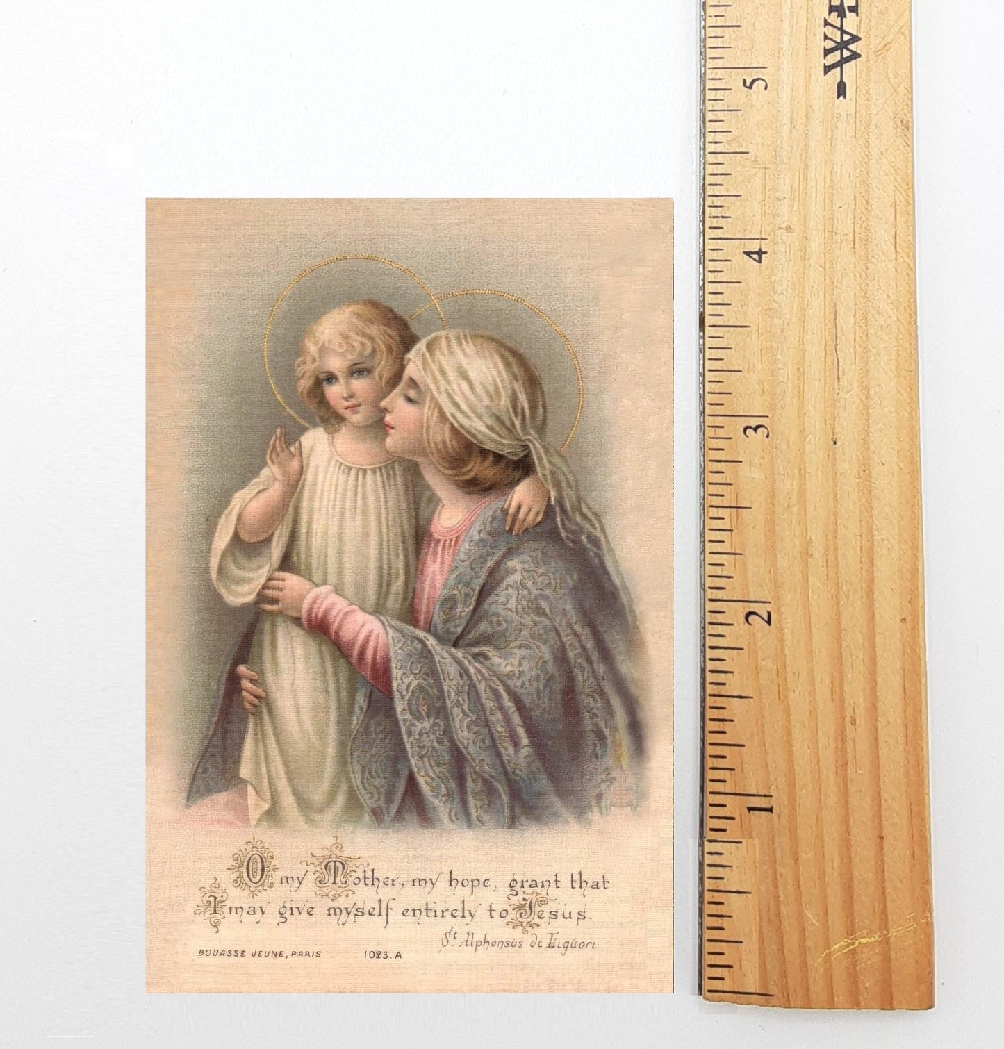 Christmas Holy Card #6 – St. Liguori Prayer – pack of 10/100/1000 – Stocking Stuffer – Keeping Christ in Christmas! – Restored Card