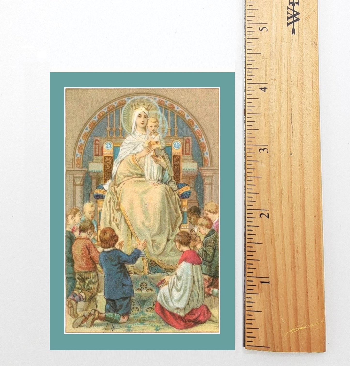 New! Christmas Prayer Card #12 – Mary and Jesus with Children – Secret of Christmas Paayer– pack of 10/100/1000 Keeping Christ in Christmas!