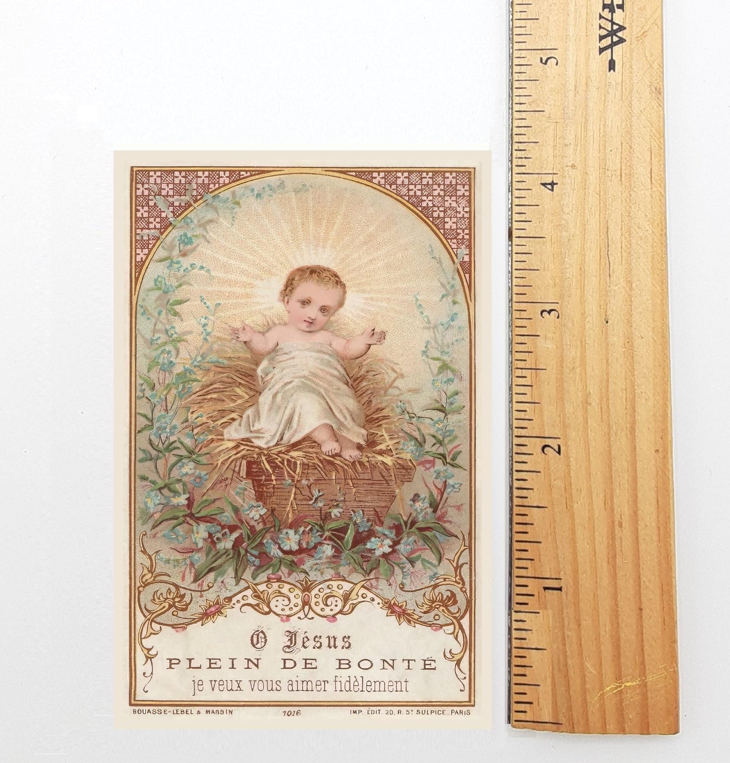 New! Christmas Holy Card #16 – I Want to Love You Faithfully! – pack of 10/100/1000 – Stocking Stuffer – Restored Vintage Card