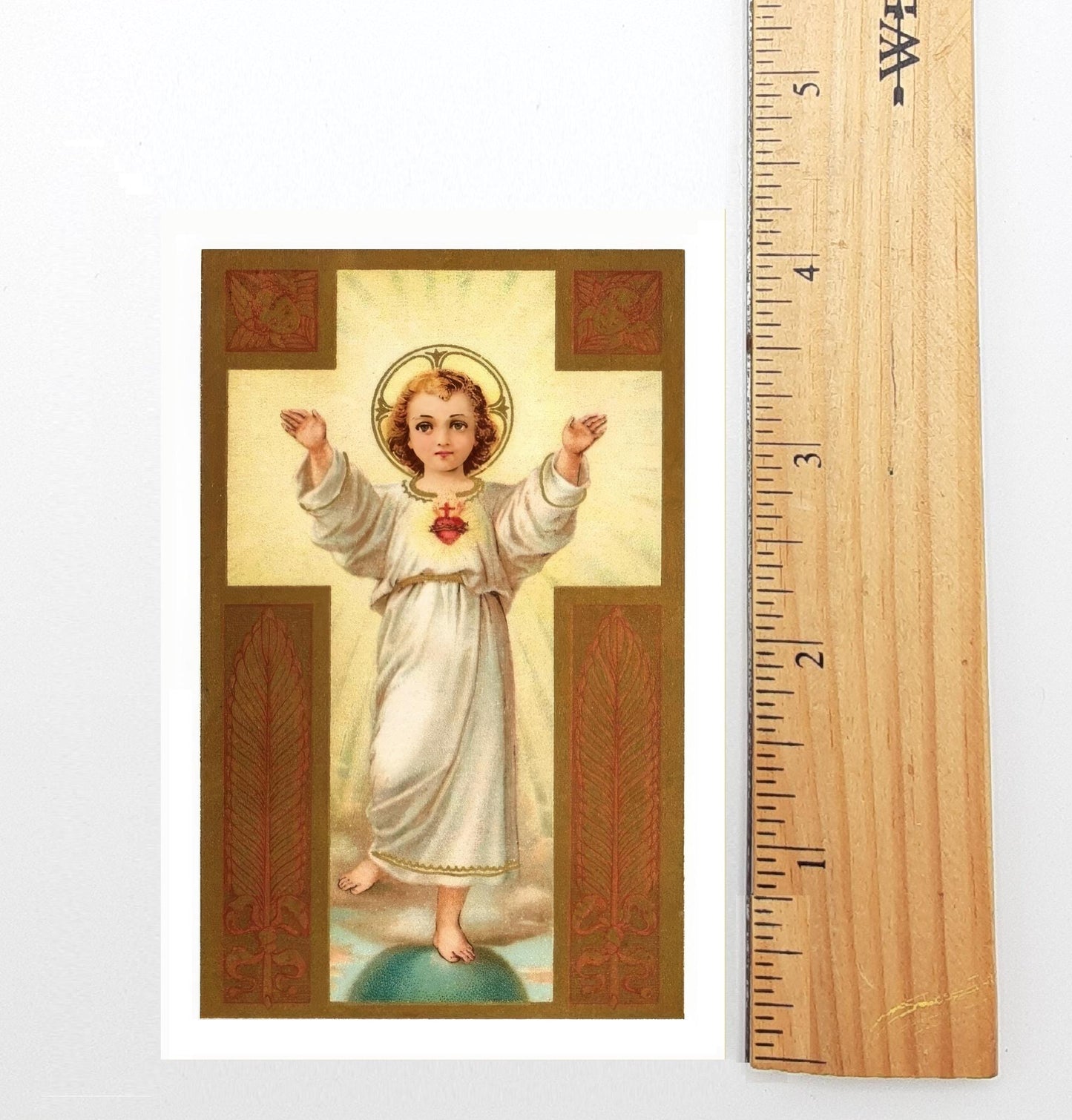 Christmas Holy Card #21 – The Prince of Peace – pack of 10/100/1000 – Stocking Stuffer – Restored Vintage Card