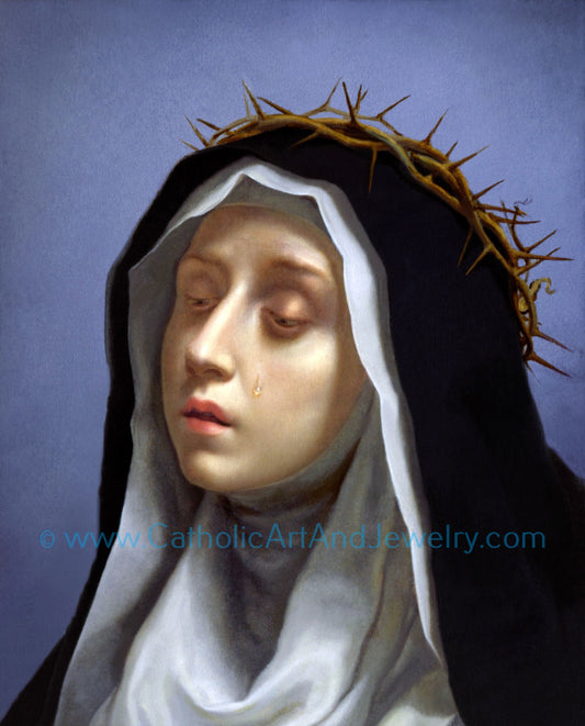 St. Catherine of Sienna – Carlo Dolci – Catholic Art Print – Archival Quality