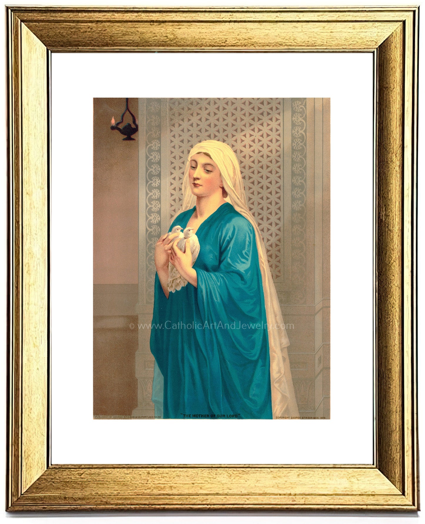 The Mother of Our Lord – Antique Catholic Print – Vintage Catholic Art Print – Archival Quality