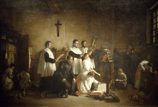 In the Sacristy Before Mass – 5 Sizes – Paul-Constant Soyer – Catholic Art Print – Archival Quality