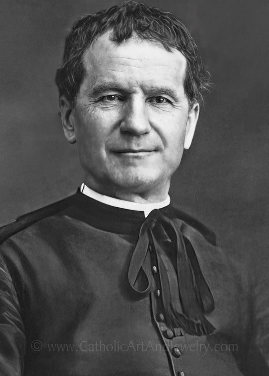 St. Don Bosco – (St. John Bosco) – Exclusive Restoration – 3 sizes – Catholic Art Print – Archival Quality