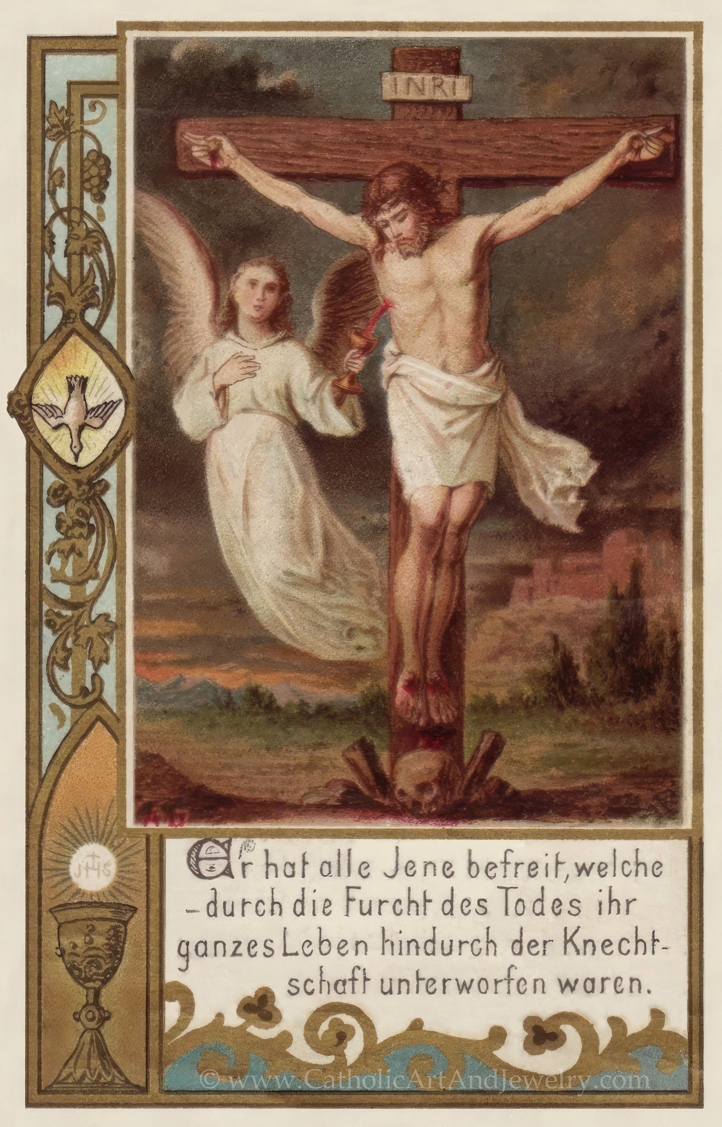 New! Precious Blood –4 Sizes – based on a Vintage Holy Card – Catholic Art Print – Archival Quality