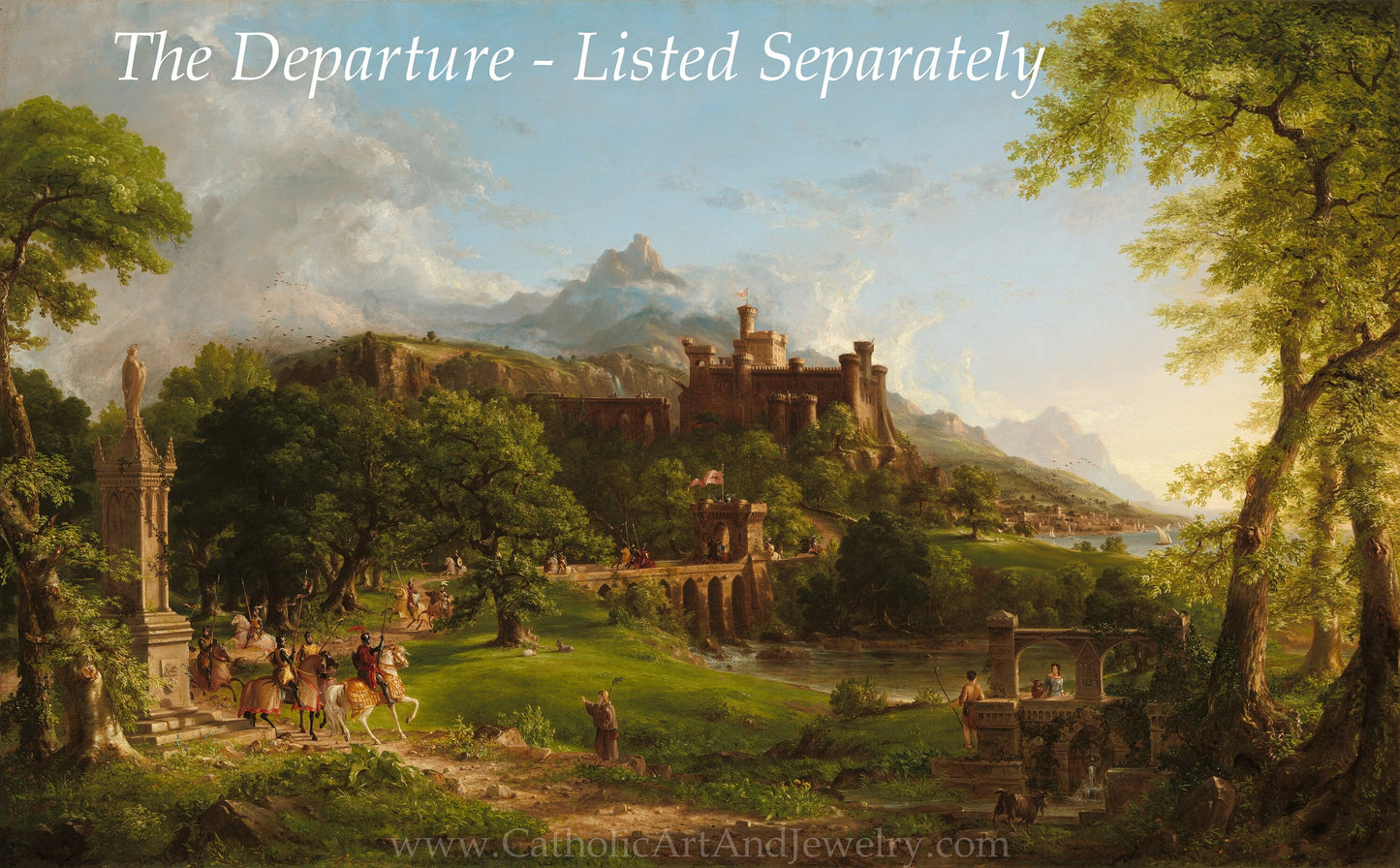 New! “The Return” – Medieval Catholic Crusaders – Thomas Cole – Beautiful Catholic Art – Archival Quality